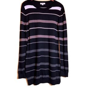 Liz Lange Maternity Lightweight Sweater Dress Stripes Large and Small Size M